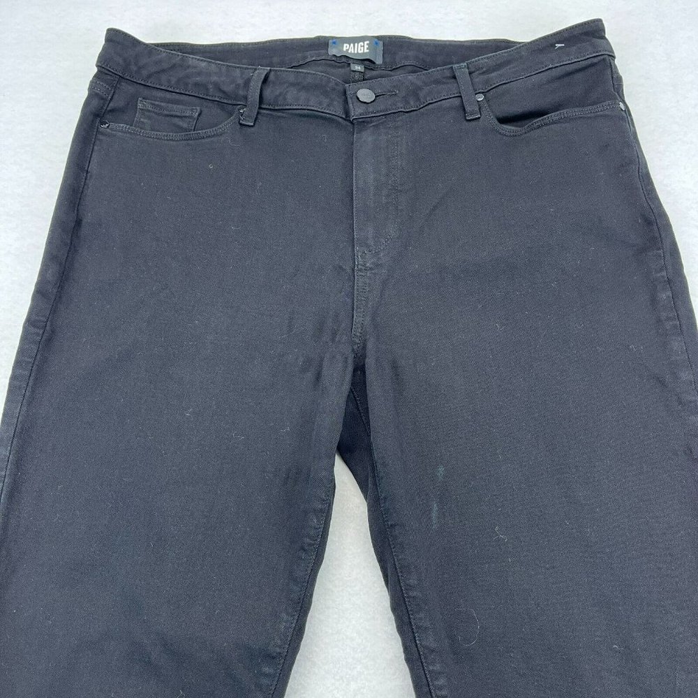 Paige Jeans Womens 34 Black Skinny HOXTON Ankle Stretch - Picture 2 of 11